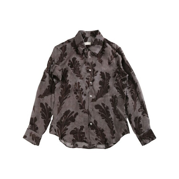 Dries Van Noten Dark Grey Long-Sleeve Shirt - NWT
